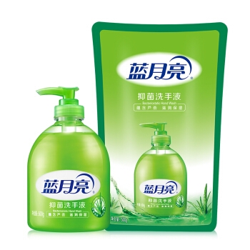 蓝月亮 芦荟抑菌 洗手液 组合装1kg（500g+500g） *6件 图1