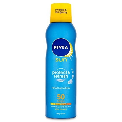 京东PLUS会员： NIVEA 妮维雅 冰爽透明防晒喷雾 SPF50 200ml *2件 图3