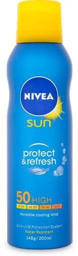 京东PLUS会员： NIVEA 妮维雅 冰爽透明防晒喷雾 SPF50 200ml *2件 图2