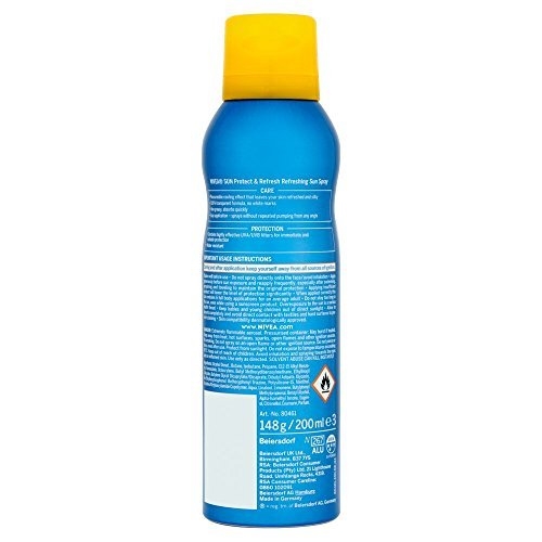 京东PLUS会员： NIVEA 妮维雅 冰爽透明防晒喷雾 SPF50 200ml *2件 图4