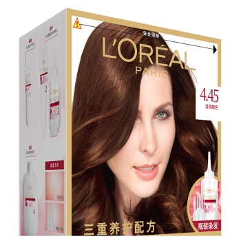 L‘OREAL PARIS 巴黎欧莱雅 卓韵霜护发染发霜 红铜棕色 *3件 图2