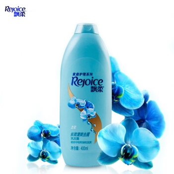 Rejoice 飘柔 家庭护理系列 清爽去屑洗发水 兰花香 400ml *2件 图1