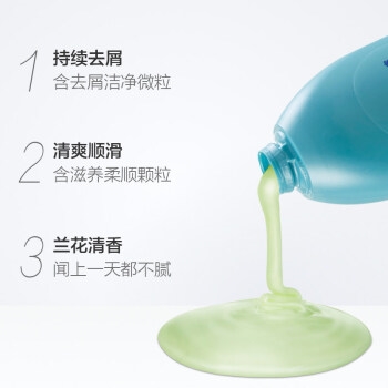 Rejoice 飘柔 家庭护理系列 清爽去屑洗发水 兰花香 400ml *2件 图2