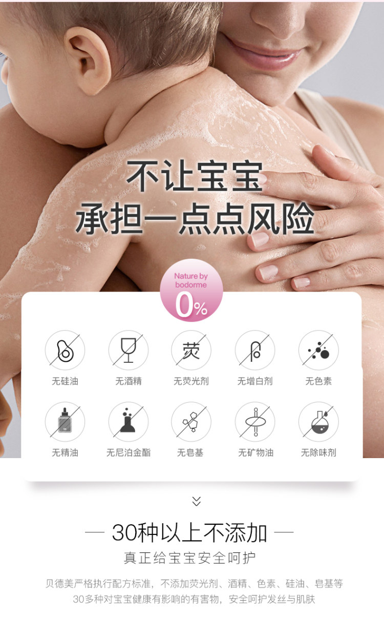贝德美 儿童洗发沐浴二合一 670ml*2瓶 图7