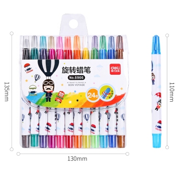 凑单品： deli 得力 6966 学生旋转绘画油画棒 24色 图3