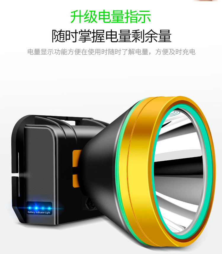 充电式 小野人LED强光头灯 图9
