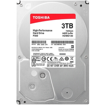 21日0点： TOSHIBA 东芝 P300系列 7200转 64M SATA3机械硬盘 3TB 图5