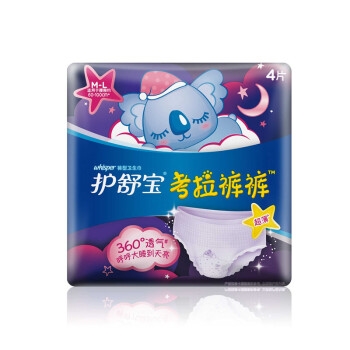 whisper 护舒宝 考拉裤裤 裤型卫生巾 M-L码 4片装 *7件 图5