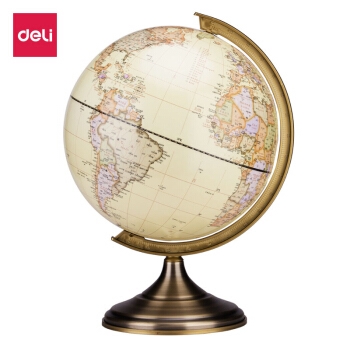 deli 得力 2179 双面刻度世界地球仪 32cm 图1