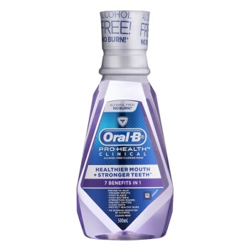 23日8点： Oral-B 欧乐-B 牙龈专护漱口水 500ml 三瓶装 *3件 图2