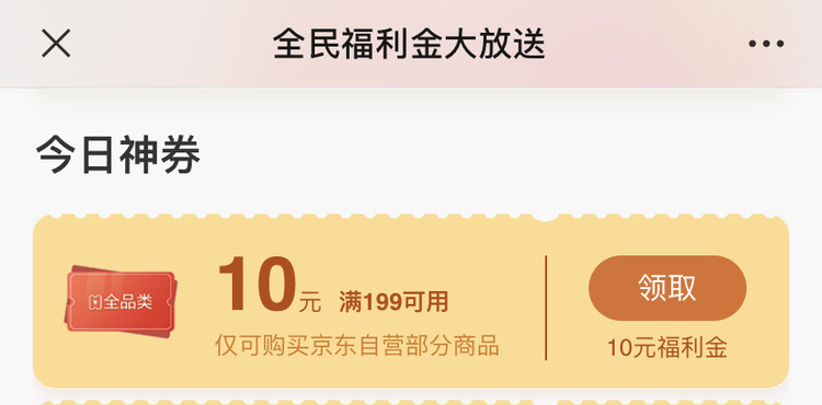 京东优惠券 领300-15、199-10全品券 图2