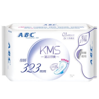ABC KMS棉柔系列 卫生巾 6包38片（240mm*32片+323mm*6片） *5件 图5