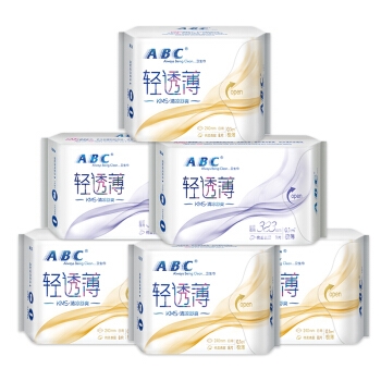 ABC KMS棉柔系列 卫生巾 6包38片（240mm*32片+323mm*6片） *5件 图1