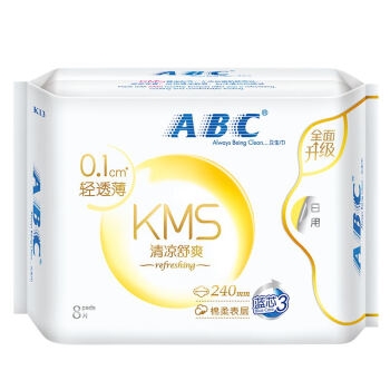ABC KMS棉柔系列 卫生巾 6包38片（240mm*32片+323mm*6片） *5件 图3