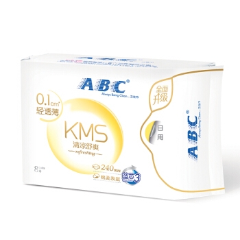 ABC KMS棉柔系列 卫生巾 6包38片（240mm*32片+323mm*6片） *5件 图4