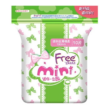 Free 飞 丝薄棉柔卫生巾 日夜组合 11包装 *3件 图3