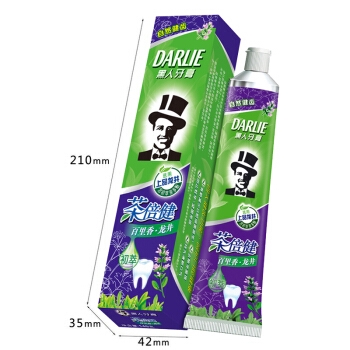DARLIE 黑人 茶倍健 牙膏 百里香龙井 140g *5件 图3