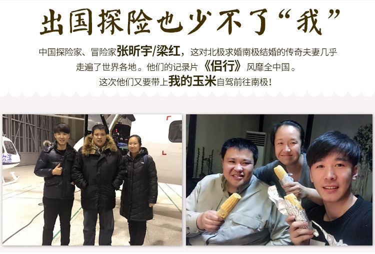 央视网商城优选品牌 李豫龙 有机五彩糯玉米 220g*10支 真空包装 图2
