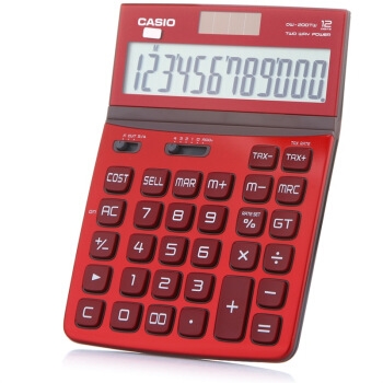 CASIO 卡西欧 DW-200TW-RD 大型计算器 +凑单品 图1
