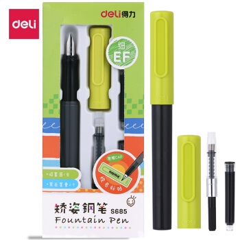 deli 得力 S685 矫姿钢笔 EF尖 *6件 图1