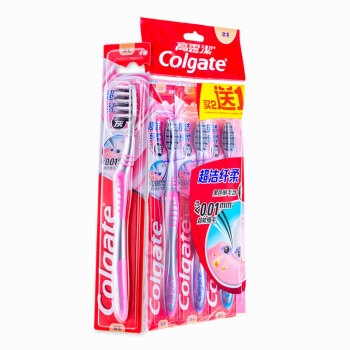 Colgate 高露洁 超洁纤柔牙刷 细毛软毛 3支装 *4件 图5