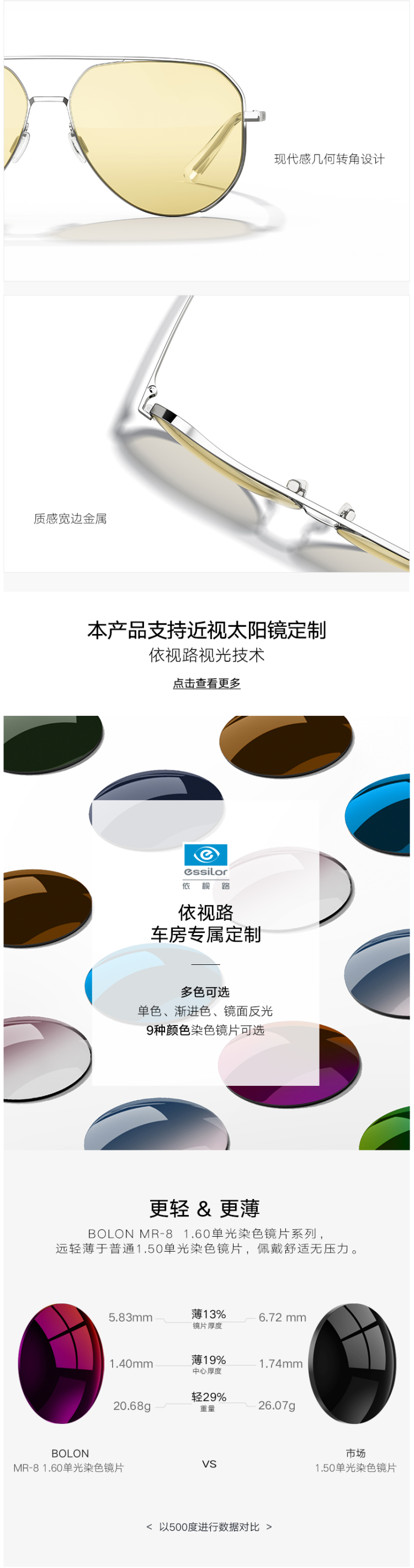 王俊凯同款 暴龙 2019新款 男女渐变色镜片蛤蟆镜 不挑脸型 图4