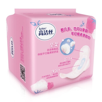 kotex 高洁丝 绵柔丝薄日用卫生巾 少女肌240mm 18片 *8件 图4