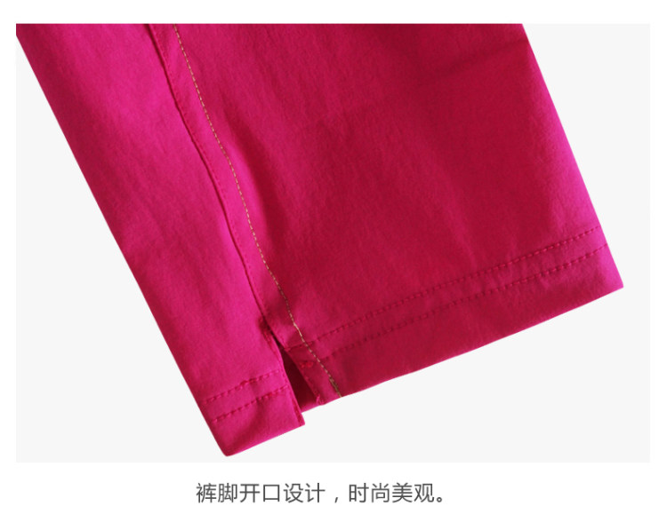 清仓 君羽 女薄款弹力速干七分裤 休闲裤 图17