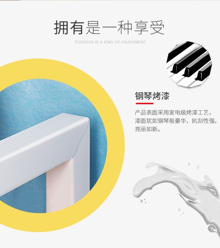 贺里 微波炉双层置物架 宽53*高37/48cm 可承重30kg 图5