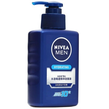 NIVEA 妮维雅 男士水活畅透精华洁面液 150ml*2支装 *5件 图3