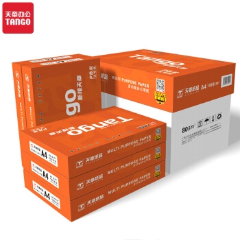 TANGO 天章 新橙天章A4复印纸 80g 500张/包 5包/箱 图1