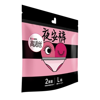 kotex 高洁丝 夜安裤 夜用裤型卫生巾 M/L 2片 *17件 图5