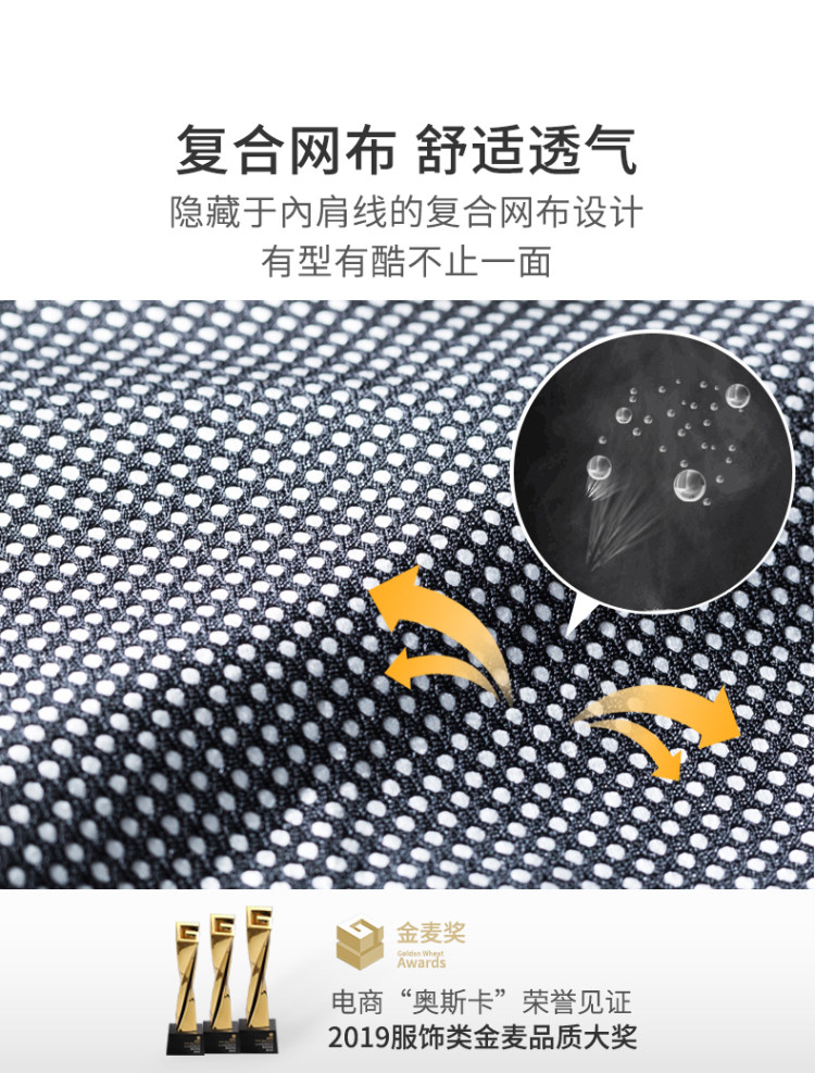 骆驼 连帽夹克冲锋衣外套 图8