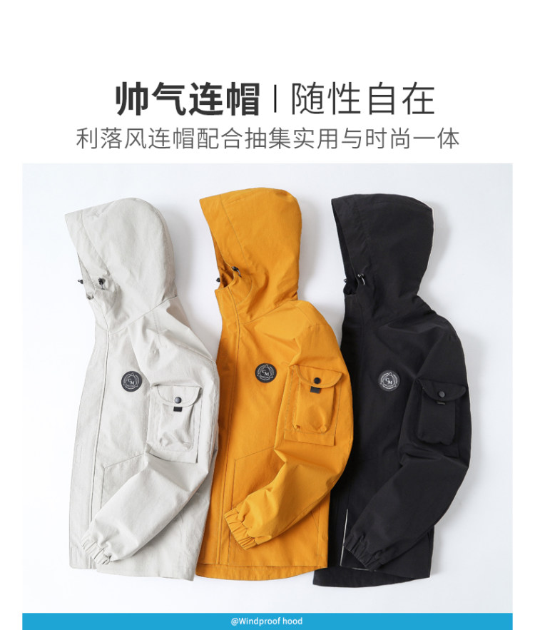 骆驼 连帽夹克冲锋衣外套 图5