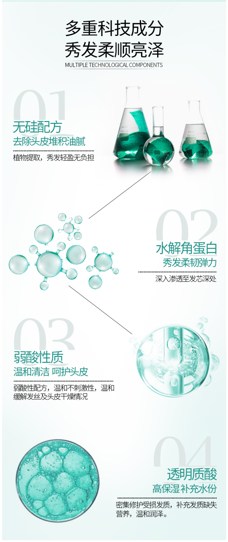 世界500强 德国汉高旗下 丝蕴 无硅水润洗发露 500ml 图4