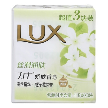 京东PLUS会员： LUX 力士 娇肤香皂 丝滑润肤115g*3 *2件 图1