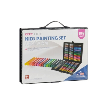 KIDDYCOLOR 凯蒂卡乐 儿童绘画画笔套装 198件套 +凑单品 图5