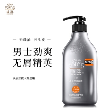 SEEYOUNG 滋源 茶籽劲爽控油去屑洗头水 535ml +凑单品 图1