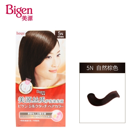 Bigen 美源 丝质护发染发 自然棕色 5N 80g *5件 +凑单品 图1