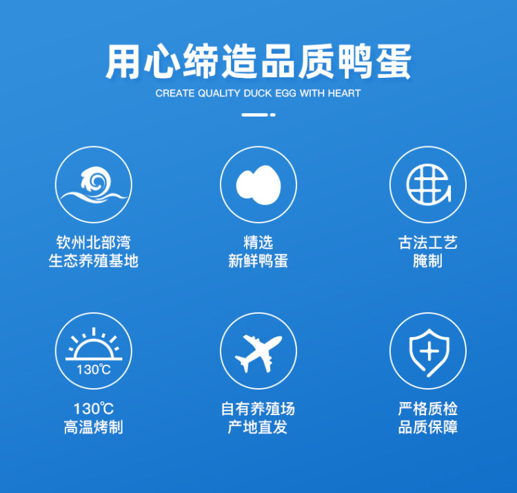 正宗广西北海烤海鸭蛋 20枚*60g 图2