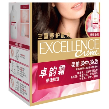 L‘OREAL PARIS 巴黎欧莱雅 卓韵霜护发染发霜 自然棕色 *3件 图3