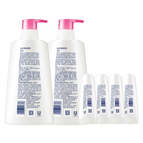 京东PLUS会员： Dove 多芬 洗发水护发素套装 (洗发乳700ml *2+润发精华素100ml *4) *3件 图2