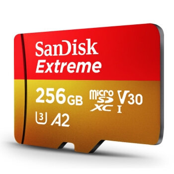 8日0点: SanDisk 闪迪 Extreme 至尊极速移动 A2 UHS-I U3 microSDXC TF存储卡 256GB 图1