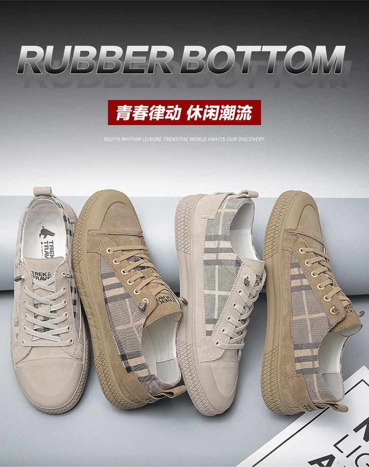 德国轻奢品牌 Trek&Travel 德国飞鹰 男士休闲板鞋 图5
