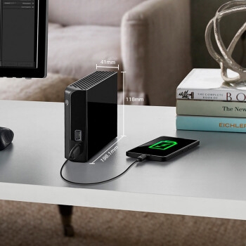 SEAGATE 希捷 Backup Plus Hub 外置式桌面硬盘 4TB USB 3.0 图3