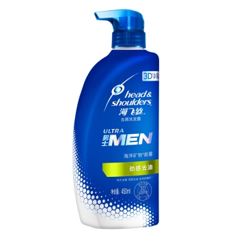 Head & Shoulders 海飞丝 劲感去油男士洗发水 450ml *5件 图2
