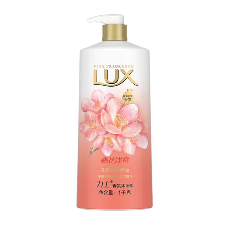 京东PLUS会员： LUX 力士 沐浴露 桃花浅香 1L *7件 图2