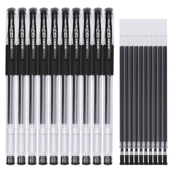 M&G 晨光 HAGP090 风速Q7签字笔 0.5mm(10支笔+10支芯) *6件 图1
