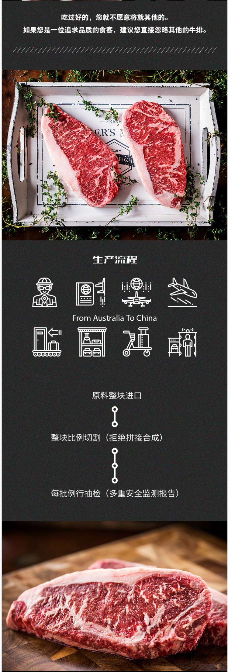 澳洲进口 今聚鲜 原切牛排套餐 1000g/10片 图5