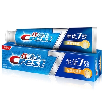 Crest 佳洁士 全优7效 强健牙釉质牙膏 120g *7件 图1